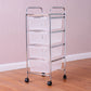 Costway 5-Tier Rolling Storage Kitchen Cart