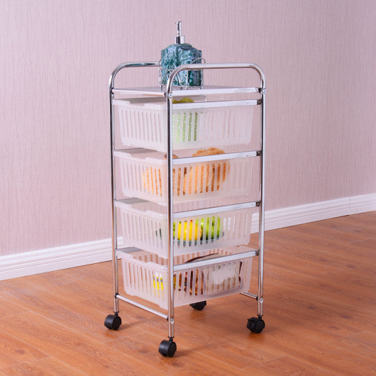 Costway 5-Tier Rolling Storage Kitchen Cart