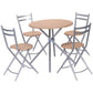 Costway 5 pcs Folding Round Dining Set
