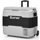 Costway 53 QT Gray Portable Dual-Zone Car Refrigerator