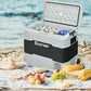Costway 53 QT Gray Portable Dual-Zone Car Refrigerator