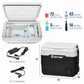 Costway 53 QT White Portable Dual-Zone Car Refrigerator