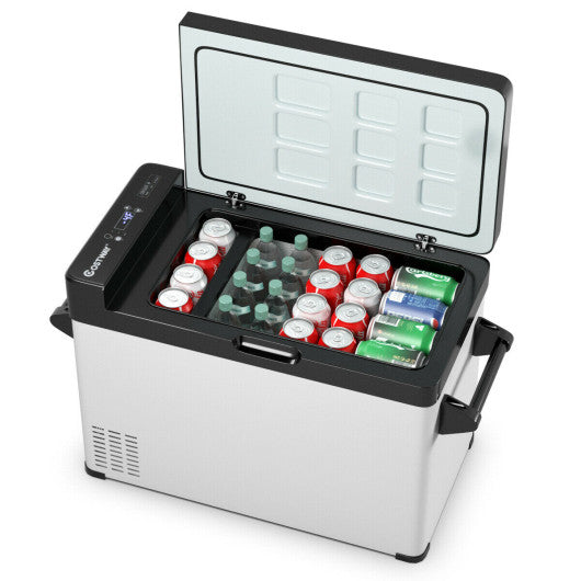 Costway 53 Quarts Compressor Camping Portable Electric Car Cooler