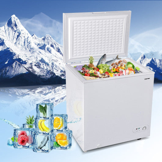 Costway 5.2 Cubic Feet Single Door Household Compact Chest Freezer