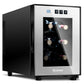 Costway 6 Bottle Freestanding Thermoelectric Wine Cooler Freestanding