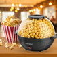 Costway 6 QT Black Stirring Popcorn Popper Maker with Nonstick Plate