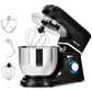 Costway 6 Speed 7.5 Qt Black Tilt-Head Stainless Steel Electric Food Stand Mixer