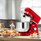 Costway 6 Speed 7.5 Qt Tilt-Head Stainless Steel Red Electric Food Stand Mixer