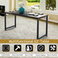 Costway 63" Rectangular Dining Room Table with Solid Metal Frame-Desktop + Frame