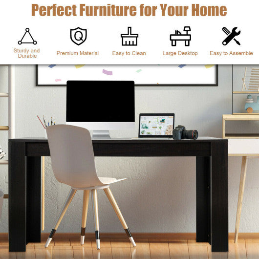 Costway 63" Rectangular Modern Dining Kitchen Table for 6 People