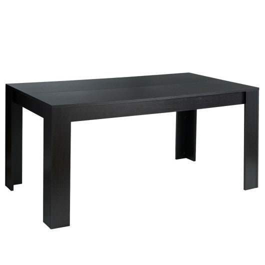 Costway 63" Rectangular Modern Dining Kitchen Table for 6 People