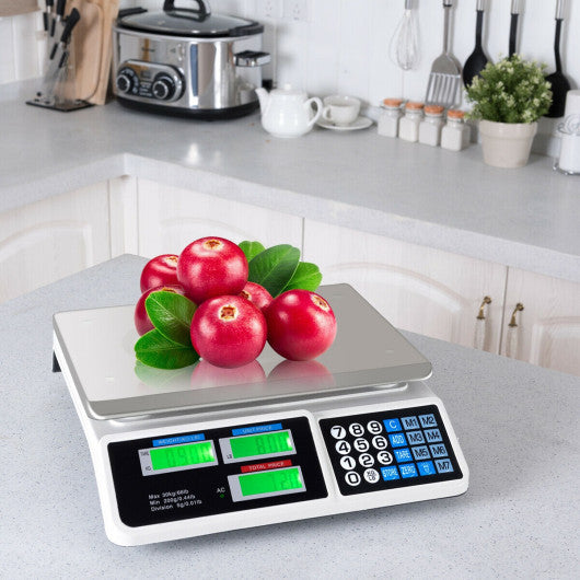 Costway 66 lbs Digital Weight Food Count Scale for Commercial