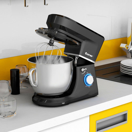 Costway 660 W 7.5 Quart 6 Speed Tilt-head Black Stand Mixer