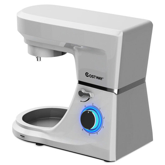 Costway 660 W 7.5 Quart 6 Speed Tilt-head Silver Stand Mixer