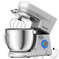 Costway 660 W 7.5 Quart 6 Speed Tilt-head Silver Stand Mixer