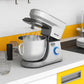 Costway 660 W 7.5 Quart 6 Speed Tilt-head Silver Stand Mixer