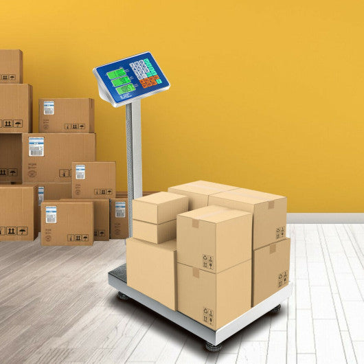 Costway 660 lbs Weight Platform Scale Digital Floor Folding Scale