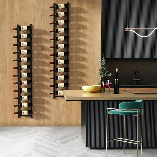 Costway 6/9/12-Bottle XL Rustproof Wall-Mounted Wine Rack