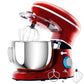 Costway 6.3 Qt 6 Speed 660 W Tilt-head Red Food Stand Mixer