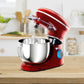 Costway 6.3 Quart Red Tilt-Head Food Stand Mixer 6 Speed 660W