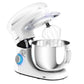 Costway 6.3 Quart White Tilt-Head Food Stand Mixer 6 Speed 660W