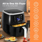 Costway 6.5 QT Black Air Fryer Oilless Cooker with 8 Preset Functions and Smart Touch Screen