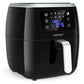 Costway 6.5 QT Black Air Fryer Oilless Cooker with 8 Preset Functions and Smart Touch Screen