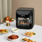 Costway 7-in-1 Kitchen 10.6 QT Electric Air Fryer Roast Toaster Oven with Multiple Accessories for Kitchen
