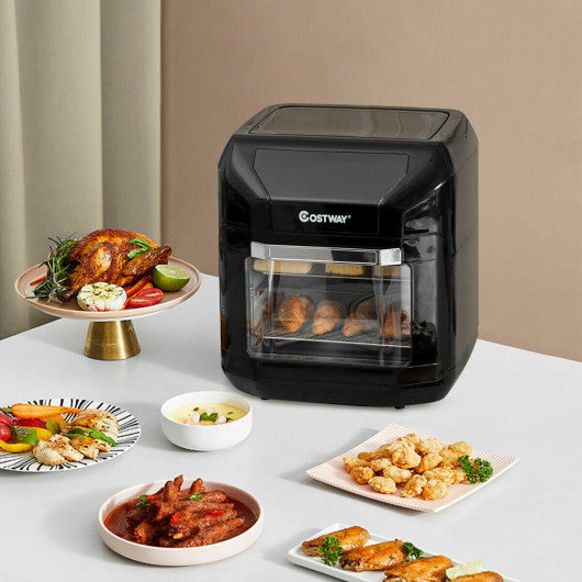 Costway 7-in-1 Kitchen 10.6 QT Electric Air Fryer Roast Toaster Oven with Multiple Accessories for Kitchen