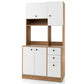 Costway 71" White Kitchen Pantry with 3 Storage Cabinet and 3 Deep Drawers