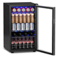 Costway 76 Can Beverage Refrigerator Cooler with Glass Door