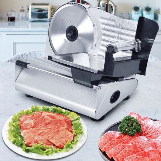 Costway 7.5 Inch Blade Electric Meat Slicer Cheese Deli Meat Food Cutter