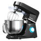Costway 7.5 QT Black Tilt-Head Stand Mixer 6 Speed 660W with Dough Hook Beater