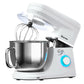 Costway 7.5 QT White Tilt-Head Stand Mixer 6 Speed 660W with Dough Hook Beater