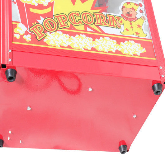 Costway 8 oz Red Deluxe Popcorn Popper Maker Machine