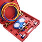 Costway A/C Manifold Gauge Set R134A Refrigeration Kit Brass Auto Serivice Kit
