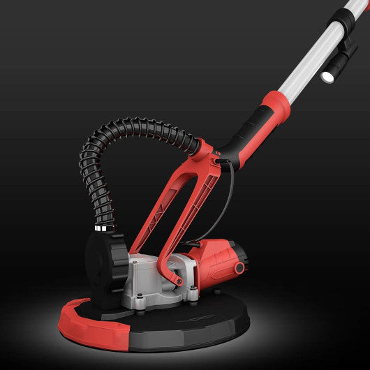 Costway Adjustable Electric Drywall Sander with Vacuum and LED Light