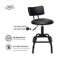 Costway Adjustable Swivel Vintage PU Leather Bar Stool