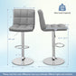Costway Armless PU Leather Bar Stool with Adjustable Height and Swivel Seat