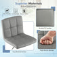 Costway Armless PU Leather Bar Stool with Adjustable Height and Swivel Seat