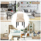 Costway Beige Modern Upholstered Button-Tufted Dining Chair with Nail Trim