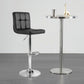 Costway Black Adjustable Swivel Bar Stool with PU Leather