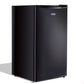 Costway Black Compact 3.2 cu ft. Single Door Small Cooler Refrigerator
