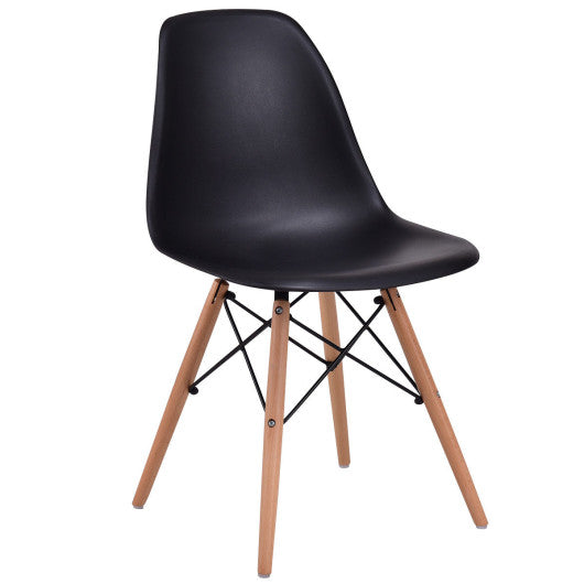 Costway Black Dining Side Armless Accent Chair