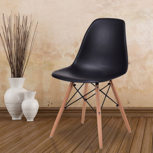 Costway Black Dining Side Armless Accent Chair