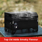 Costway Black Outdoor Portable Tabletop Pellet Grill and Smoker with Digital Control System for BBQ