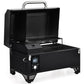 Costway Black Outdoor Portable Tabletop Pellet Grill and Smoker with Digital Control System for BBQ