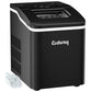 Costway Black Portable Countertop Ice Maker Machine with Scoop
