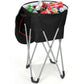 Costway Black Portable Insulated Tub Party Picnic Cooler with Folding Stand