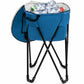 Costway Blue Portable Folding Tub Ice Cooler with Stand & Travel Bag